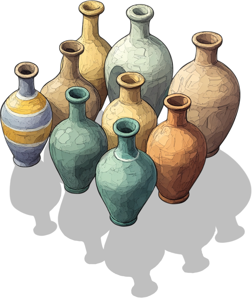 80 Group of Amphoras