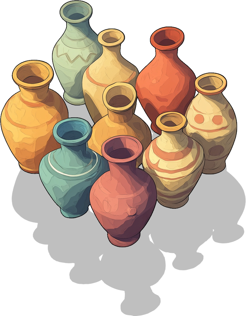 80 Group of Amphoras