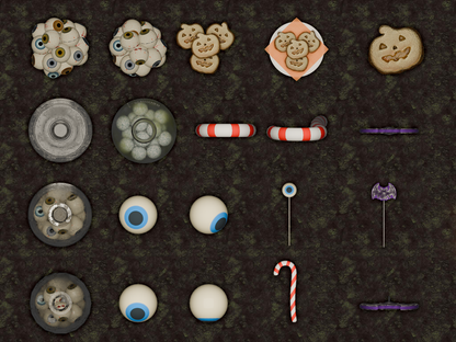210 Top-Down Halloween Assets