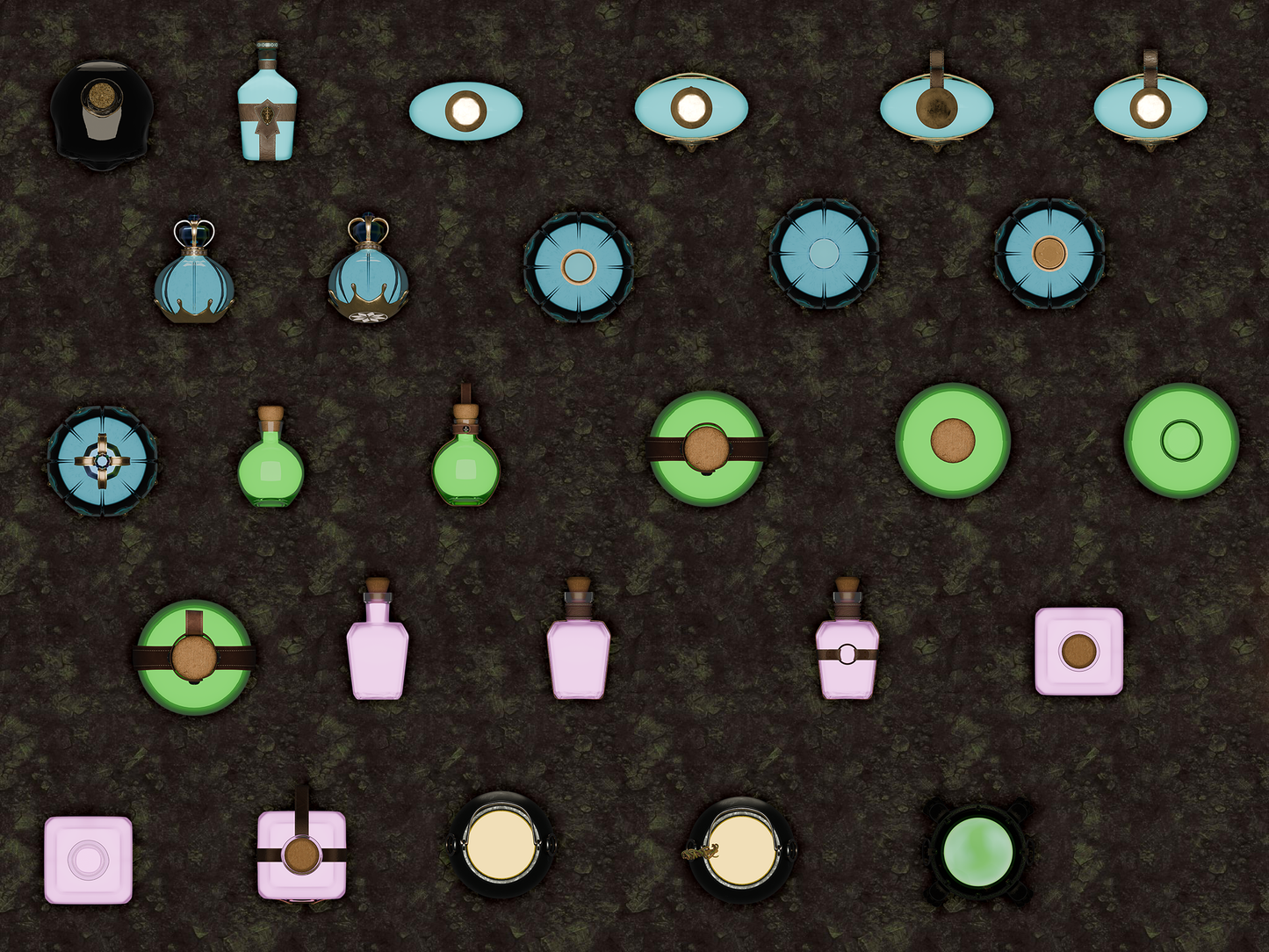 210 Top-Down Halloween Assets