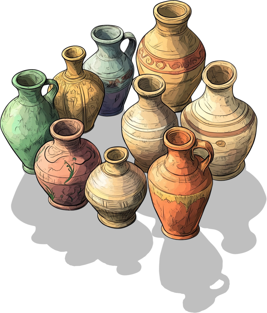80 Group of Amphoras