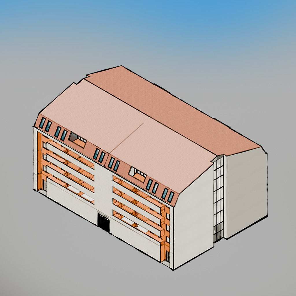 Isometric Modern Apartment Buildings