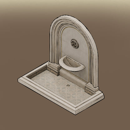 Isometric Fountains and Wells