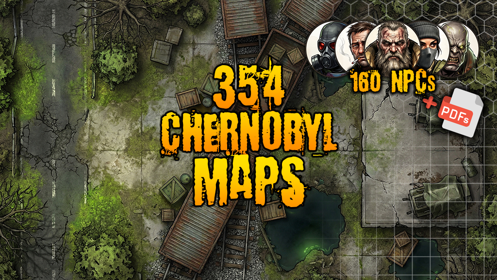 354 Chernobyl Exclusion Zone Maps