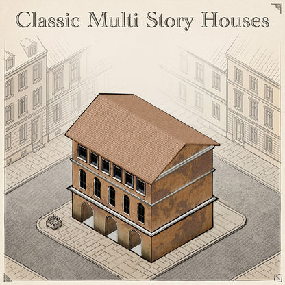 Isometric Classic Multi Story Houses