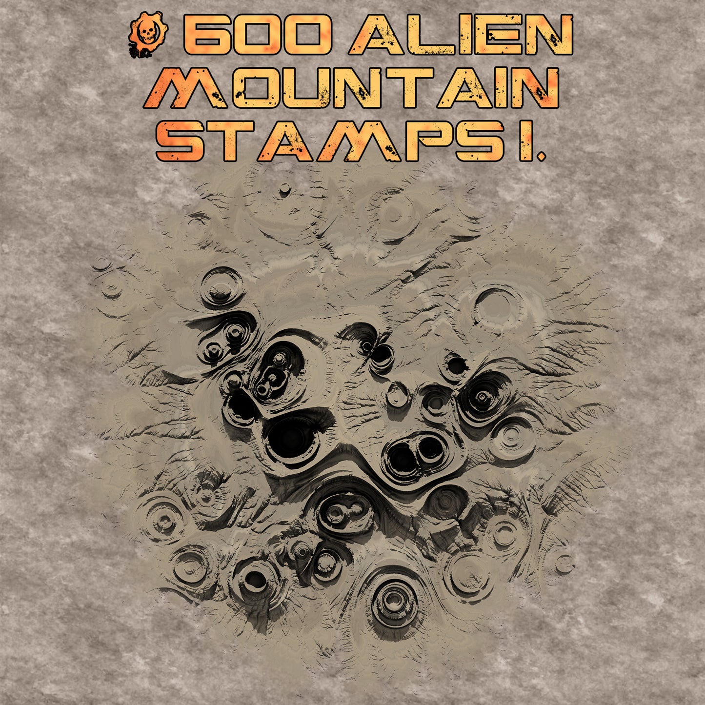 600 Alien Mountain Stamps I.