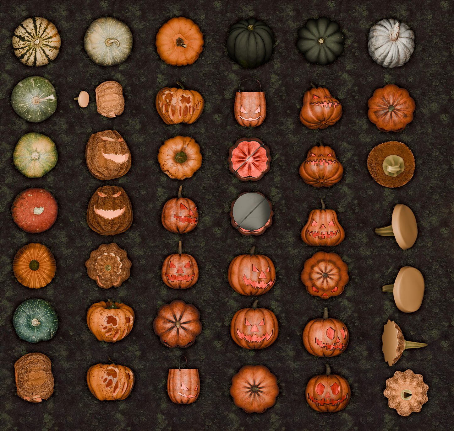 210 Top-Down Halloween Assets