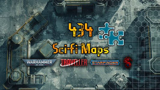 RPG Maps - 434 Sci-Fi Interiors and Outdoor Maps