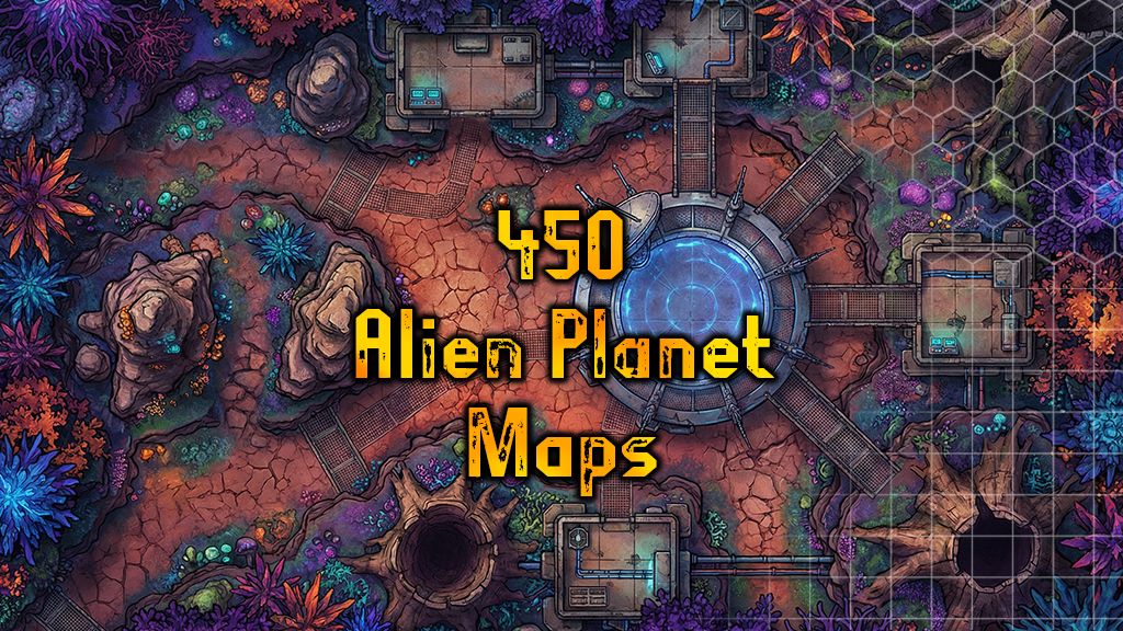 450 Alien Planet Maps