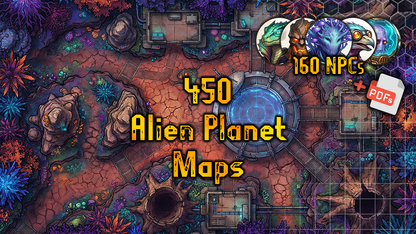 450 Alien Planet Maps