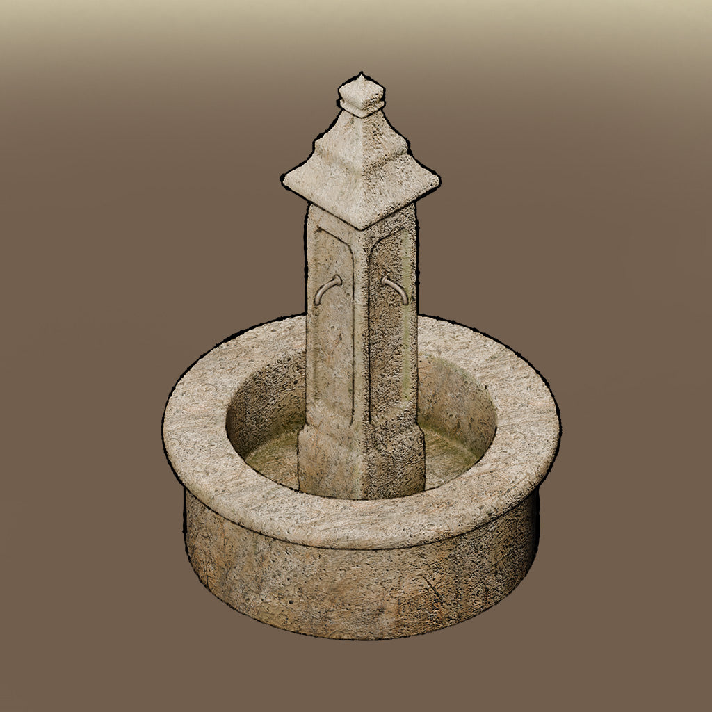 Isometric Fountains and Wells