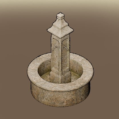 Isometric Fountains and Wells