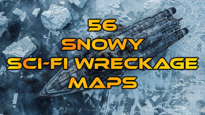 56 Snowy Sci-Fi Wreckage Maps