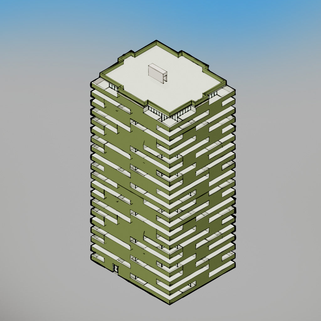 Isometric Modern Apartment Buildings