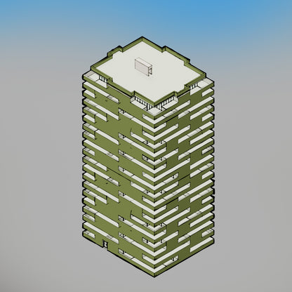 Isometric Modern Apartment Buildings