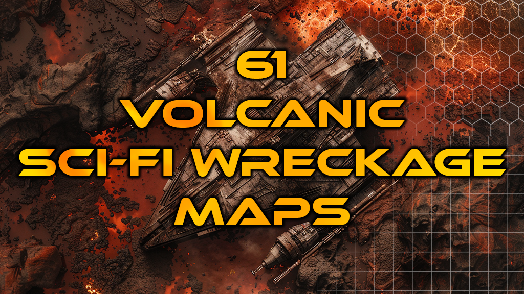 61 Volcanic Sci-Fi Wreckage Maps