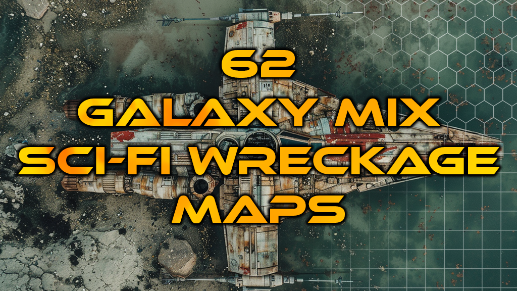 62 Galaxy Mix Sci-Fi Wreckage Maps