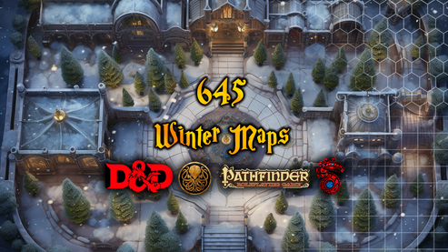 645 Winter Maps – W Fantasy and RPG