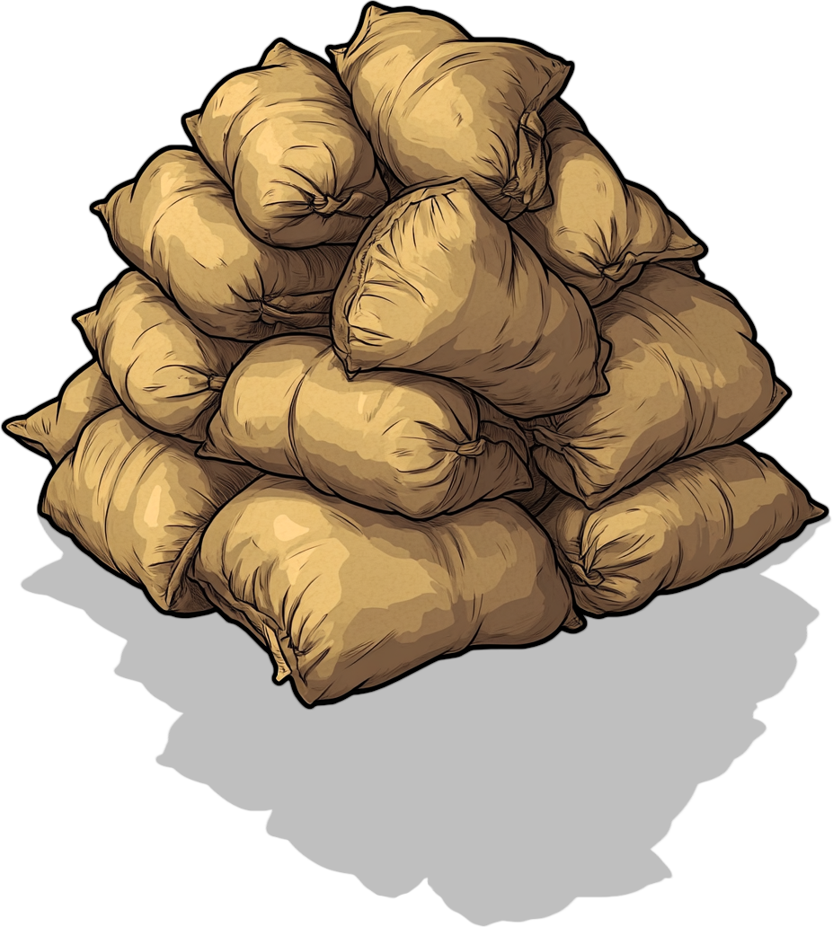 73 Pile of Sacks
