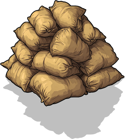 73 Pile of Sacks