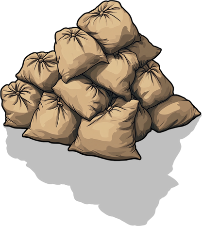 73 Pile of Sacks