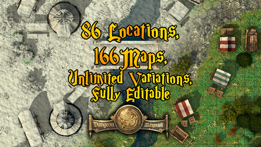 86 Editable Locations, 166 Total Maps