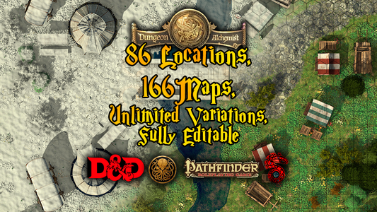86 Editable Locations, 166 Total Maps