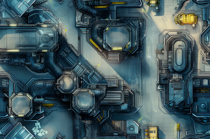 RPG Maps - 434 Sci-Fi Interiors and Outdoor Maps