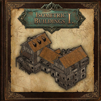 Isometric Buildings 1. - 384 Assets - Medieval Village & Commerce