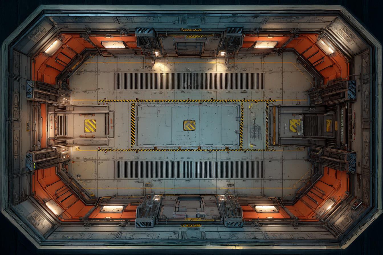 RPG Maps - 434 Sci-Fi Interiors and Outdoor Maps