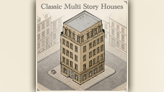 Isometric Classic Multi Story Houses