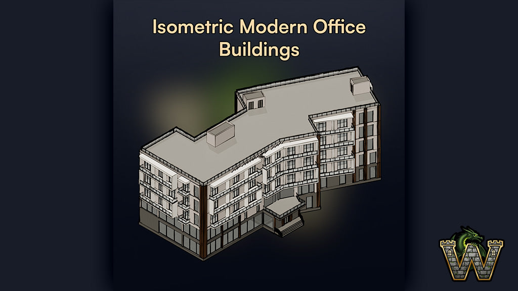Isometric Modern Office Buildings