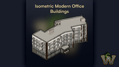 Isometric Modern Office Buildings