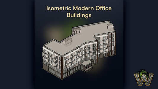Isometric Modern Office Buildings