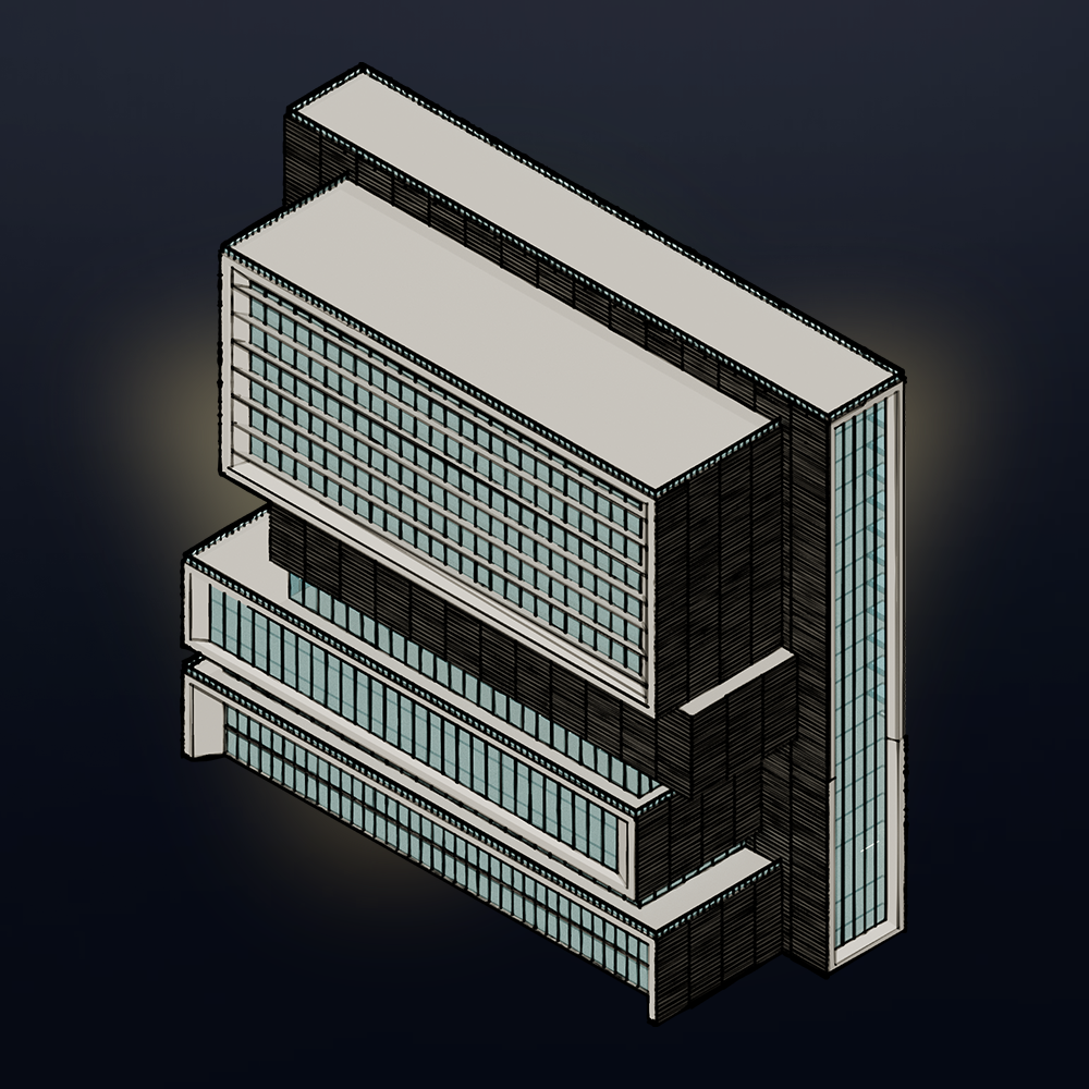 Isometric Modern Office Buildings