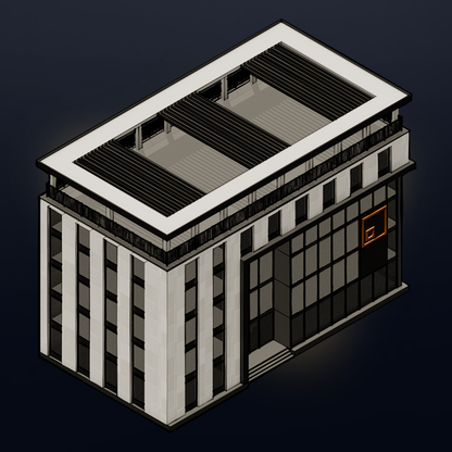 Isometric Modern Office Buildings