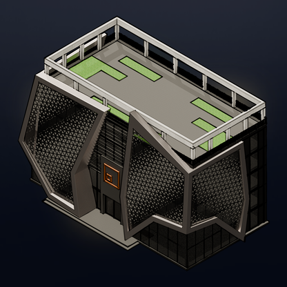 Isometric Modern Office Buildings