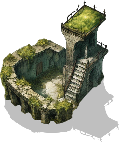 262 Mossy Ruins - For RPG Map Making