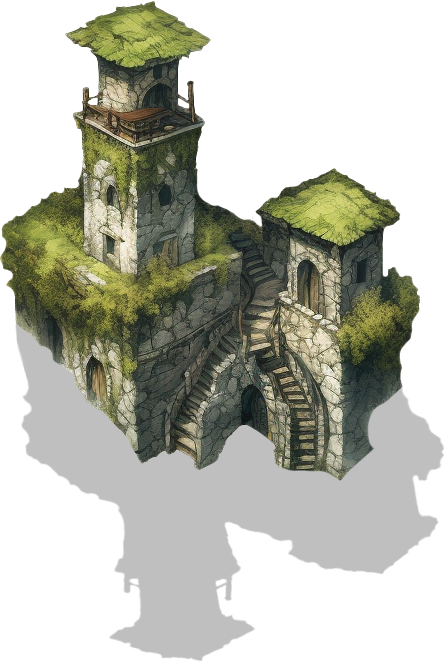 262 Mossy Ruins - For RPG Map Making