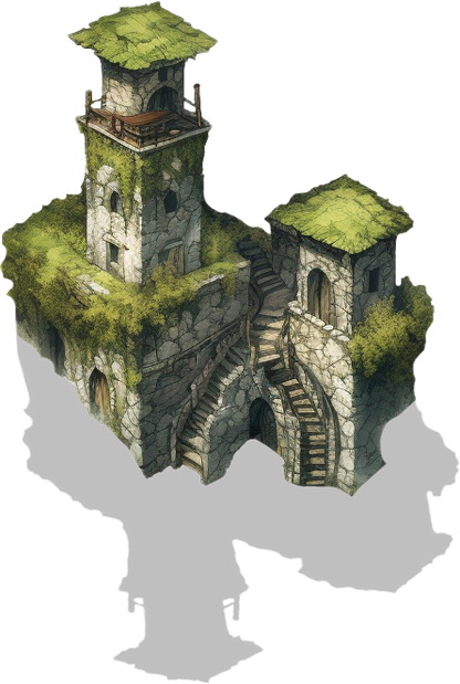 262 Mossy Ruins - For RPG Map Making