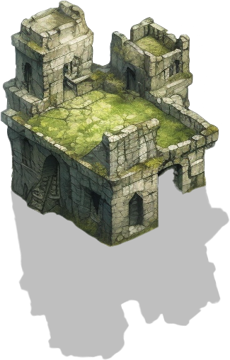 262 Mossy Ruins - For RPG Map Making