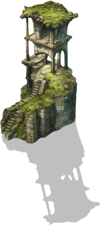 262 Mossy Ruins - For RPG Map Making