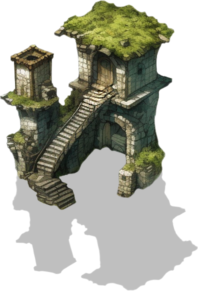 262 Mossy Ruins - For RPG Map Making