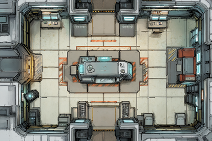 RPG Maps - 434 Sci-Fi Interiors and Outdoor Maps