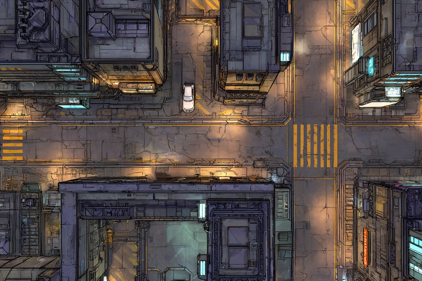 RPG Maps - 434 Sci-Fi Interiors and Outdoor Maps