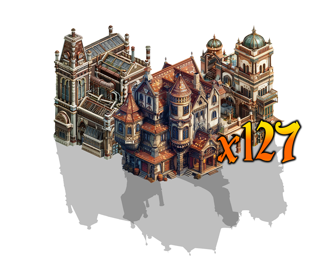 127 Steampunk Buildings