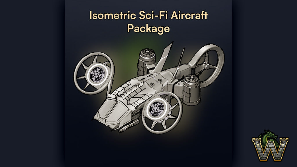 Isometric Sci-Fi Aircrafts