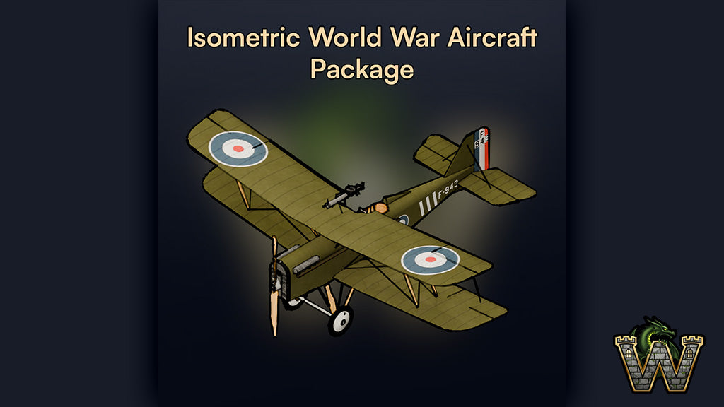 Isometric World War Aircraft Package