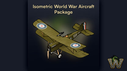 Isometric World War Aircraft Package